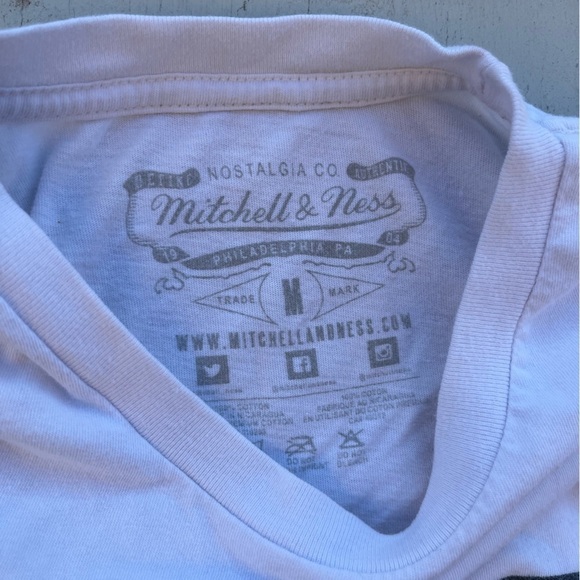 Men's Mitchell&Ness T-Shirt White Shaq O'Neill M Streetwear 90s Magic NBA Dunk - Picture 3 of 15